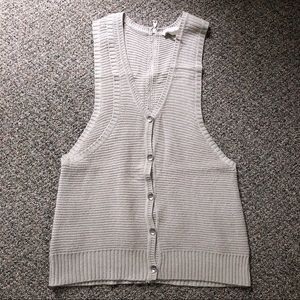 BCBG sweater long  vest cardigan